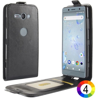 Sony Xperia XZ2 Compact Flip3 Кожен Калъф и Скрийн Протектор