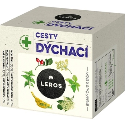Leros čaj DÝCHACIE CESTY, šípky & baza 15 g 10 ks