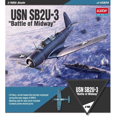 Academy Бомбардировач USN SB2U-3 Vindicator " Battle of Midway" (12324)