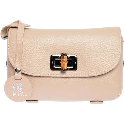 Anna Luchini dámska kožená crossbody kabelka AL1874 Cipria