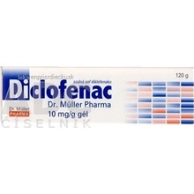 Diclofenac Dr. Müller Pharma 10 mg/g gél gel. 1 x 120 g