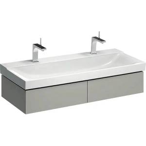 Geberit Долен шкаф за окачен умивалник Geberit Xeno2 greige 2 чекмеджета 118 см (500.517.00.1)