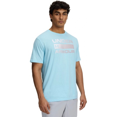 UNDER ARMOUR UA TEAM ISSUE WORDMARK SS BLU Modrá