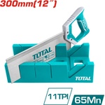 TOTAL Трион пасвател total 300 мм (11 tpi) с шаблон за рязане под ъгъл (tl thtk591262)