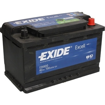 Exide Excell 12V 80Ah 700A EB800