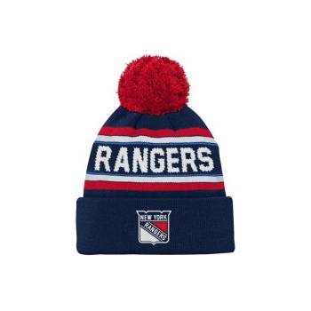 Outerstuff Dětská zimní čepice New York Rangers NHL 3Rd Jersey Jacquard Cuff Pom