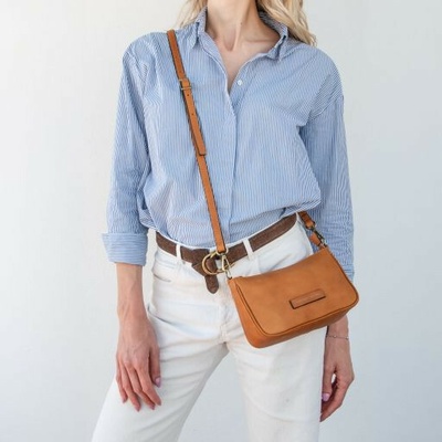 Tuscany Leather Kožená crossbody kabelka Parfait natural 2568 1 100