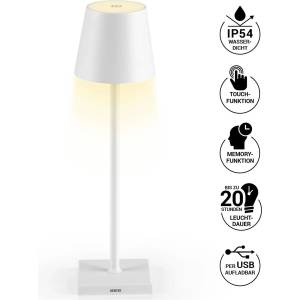 N8Werk Led настолна лампа сензорна с акумулатор бяла 54616 (ds00264-l)