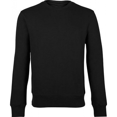 HRM unisex mikina přes hlavu v úzkém rovném střihu černá