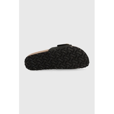 Чехли от набук Birkenstock Madrid Big Buckle (1023373.BLK)