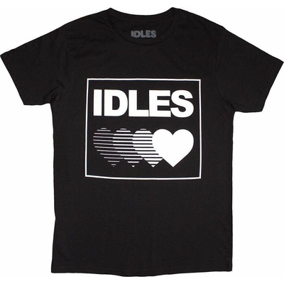 Idles tričko Gradient Heart Black