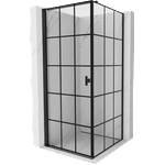 Mexen Mist-B душ кабина, отваряема наляво, 90 x 90 см, черна решетка, черна - 8A2T-090-090-70-77-L (8A2T-090-090-70-77-L)