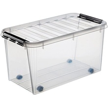 Smartstore Classic Box s víkem na kolečkách 72 x 40 x 39 cm 70 l transparentní 3530170