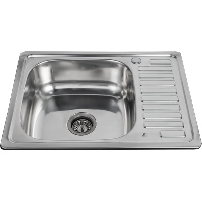 Inter Ceramic Кухненска мивка 6448L, Inter Ceramic, неръждаема стомана, 64x48см (6448L)