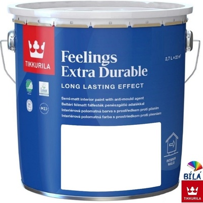 TIKKURILA FEELINGS EXTRA DURABLE 2,7 l bílá
