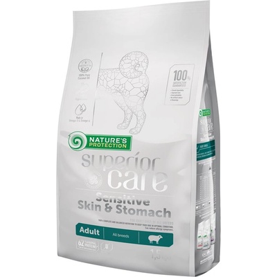 Nature's Protection Superior care dog GF adult Sensitive skin & stomach lamb all breeds 10 кг