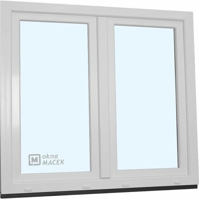 KÖMMERLING Plastové okno - 70 AD, 1500x1500 mm, O+OS klapačka, bílá