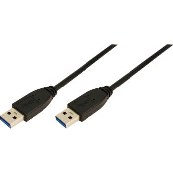 LogiLink USB 3.0 кабел тип A тип A черен 1 м