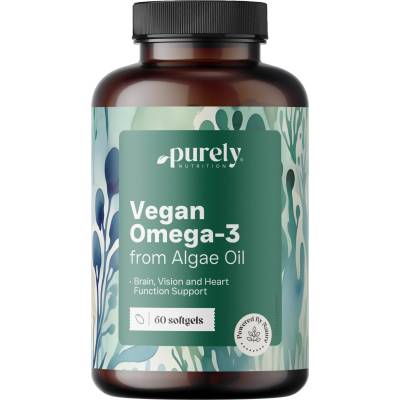 Purely Nutrition Vegan Omega-3 1100 mg - from algae - 60 гел-капсули