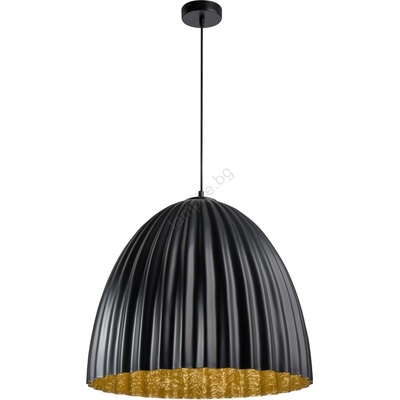 Sigma Пендел TELMA 1xE27/60W/230V Ø 70 см черен/златист (SI0301)