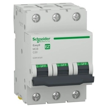 Schneider Electric Автоматичен Прекъсвач Easy9 3P/20A 6kA C (EZ9F35320)