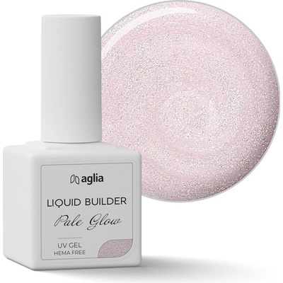 Aglia Liquid Builder Pale Glow stavební Uv gel v lahvičce 15 ml