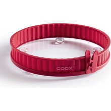 Coox QUICHE průměr Forma na koláč 26 cm se sklen. základnou a nožkami Červená