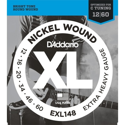 D´Addario EXL148 Nickel Wound Extra-Heavy 12-60