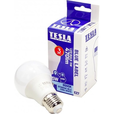Tesla BULB, E27, 5W, studená biela