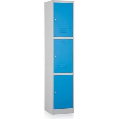 Rauman ral 5012 3 boxy 38 x 45 x 185 cm cylindrický zámek modrá