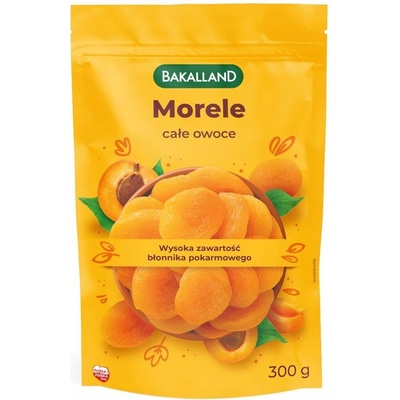 BAKALLAND SUŠENÉ CELÉ PRÍRODNÉ MARHULE 300 g