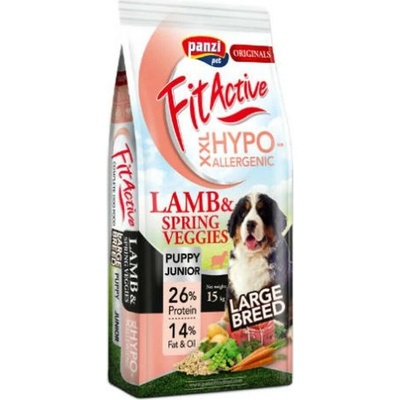 Panzi FitActive ORIGINALS Puppy&Junior Hypoallergenic Lamb & Spring Veggies XXL 15 kg