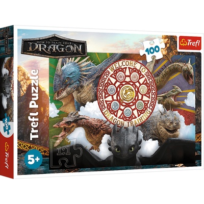 Trefl - Puzzle Dragons in Action - 100 piese