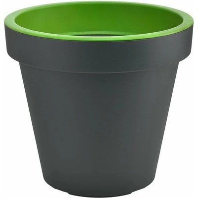 Gardenico Šedo-zelený květináč Gardenico Metro Twist 29,5 cm