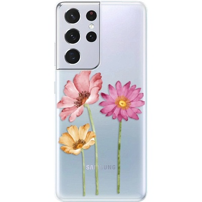 Pouzdro iSaprio - Three Flowers Samsung Galaxy S21 Ultra 5G