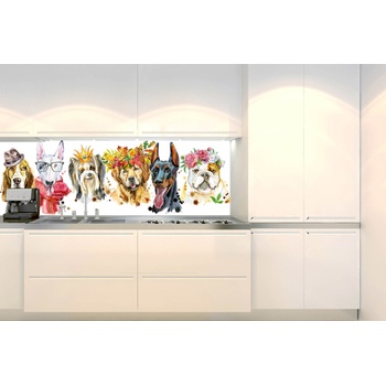 DIMEX ART s. r. o Фототапет за кухня - портрет на кучета 180 x 60 см