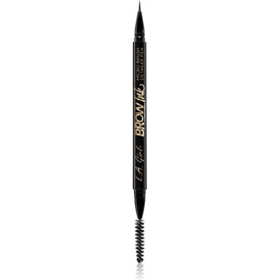 L. A. Girl Cosmetics Brow Ink маркер за вежди с четка цвят Dark Brown 0.45ml
