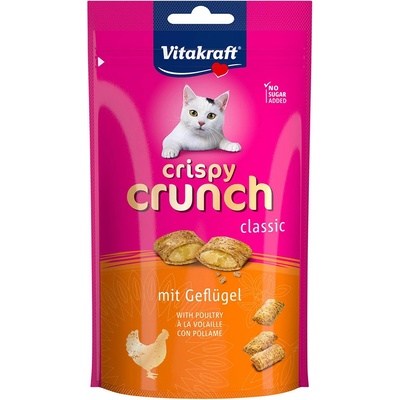 Vitakraft 2x 60g Vitakraft Crispy Crunch с птиче месо за котки