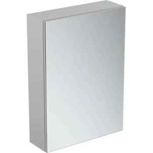 Ideal Standard Mirror&Light - Огледален шкаф с LED осветление и контакт, 60x70 см, алуминий T3430AL (T3430AL)