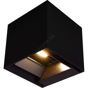 V-TAC Led соларен стенен фенер с датчик led/9w/3, 7v 3000/4000/5000k ip65 черен (vt2234)