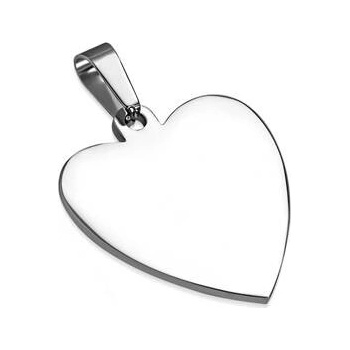 Šperky4U Ocelový přívěšek srdíčko DR1207