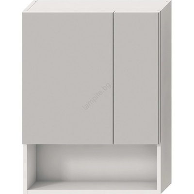 Jika H4532410383041 - Огледален шкаф LYRA 80x60 см, бял, с рафт (LF0080)