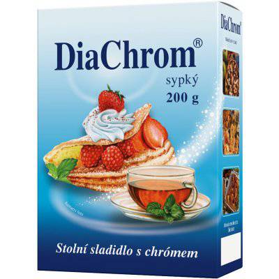 DiaChrom sypký 200g nízkokalorické sladidlo