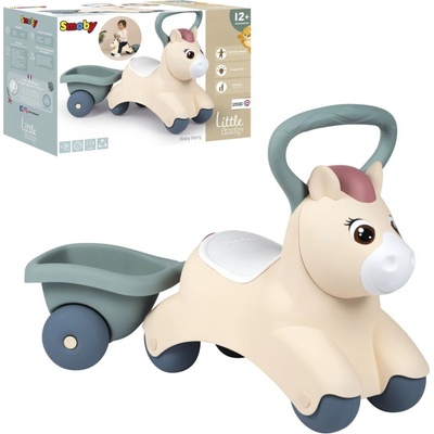 SMOBY Little First Pony Ride-On Pony s prívesom