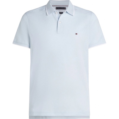 Tommy Hilfiger Блуза с яка Tommy Hilfiger Men's Linen Pique Short Sleeve Polo Shirt - Breezy Blue