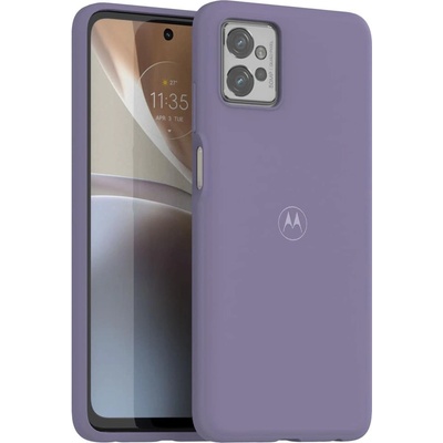 Motorola Калъф за Motorola Moto G32, полиуретанов (мек), Motorola G32-SC-SFT-DBK, лилав (G32-SC-SFT-DBK)