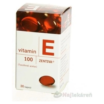 Vitamin E 100-Zentiva cps.mol.30 x 100 mg