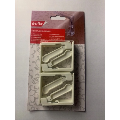 Impol Trade 2640007 Spona na ubrus klipy biele 4 ks