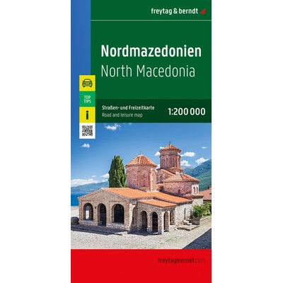 Severní Makedonie 1:200 000 / automapa + volnočasová mapa - freytag&berndt