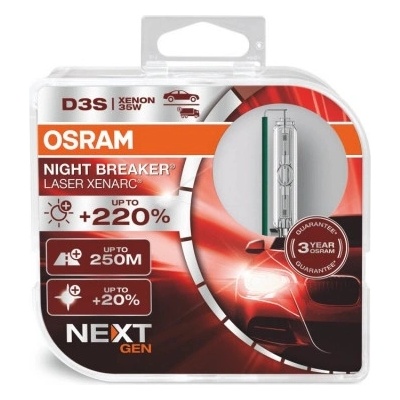 OSRAM XENONOVÉ VÝBOJKY XENARC NIGHT BREAKER LASER +220% D3S 66340XNN-HCB 2KS – Zbozi.Blesk.cz